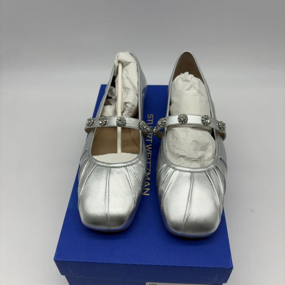 Stuart Weitzman Justina Leather Mary Jane Ballet Flat